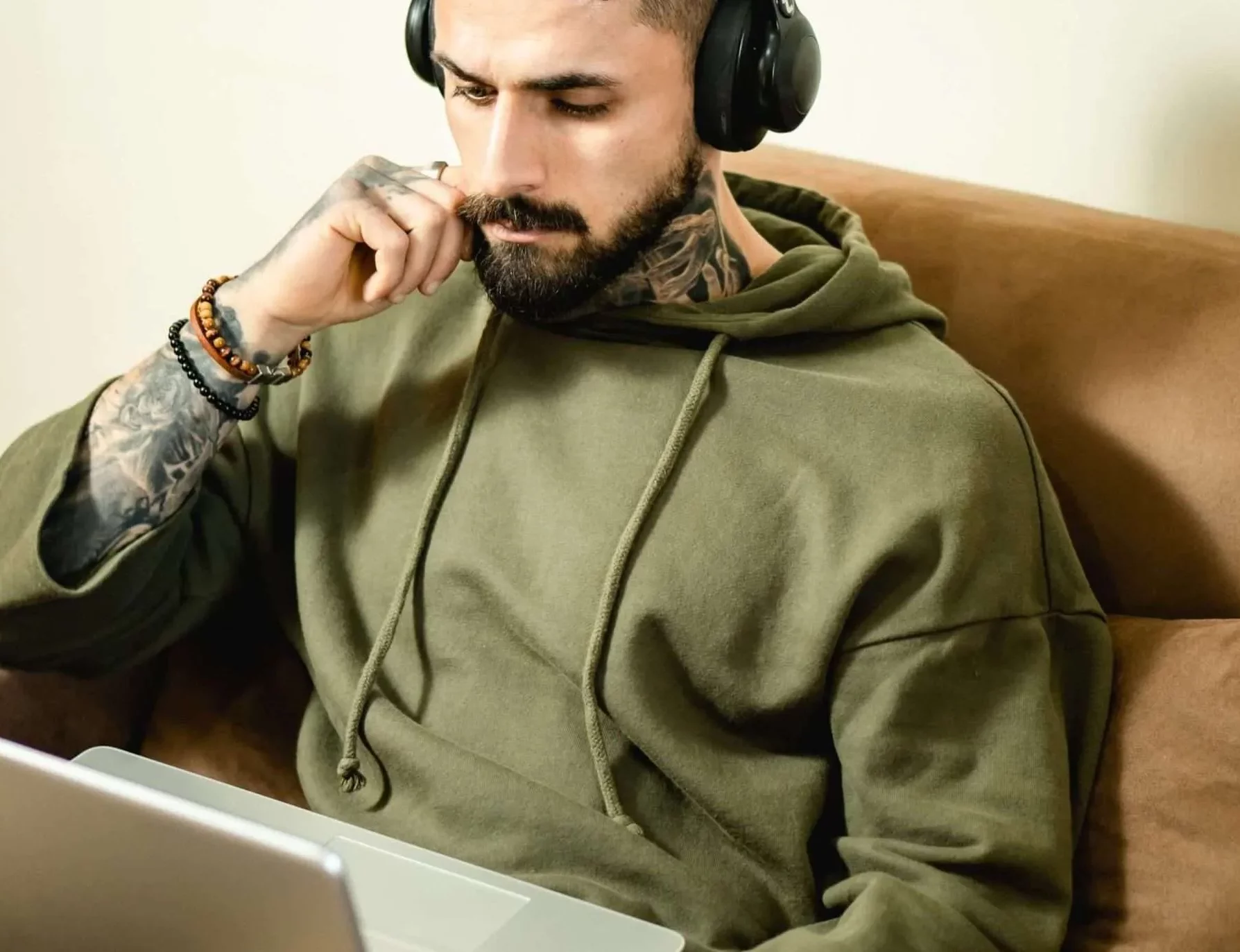 man getting online therapy for OCD , therapy for depression and loneliness in new jersey